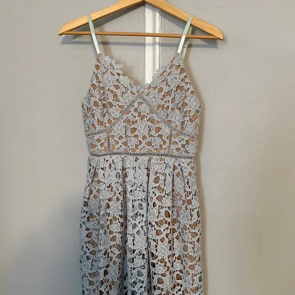 Light blue midi dress - Picture 1 of 7